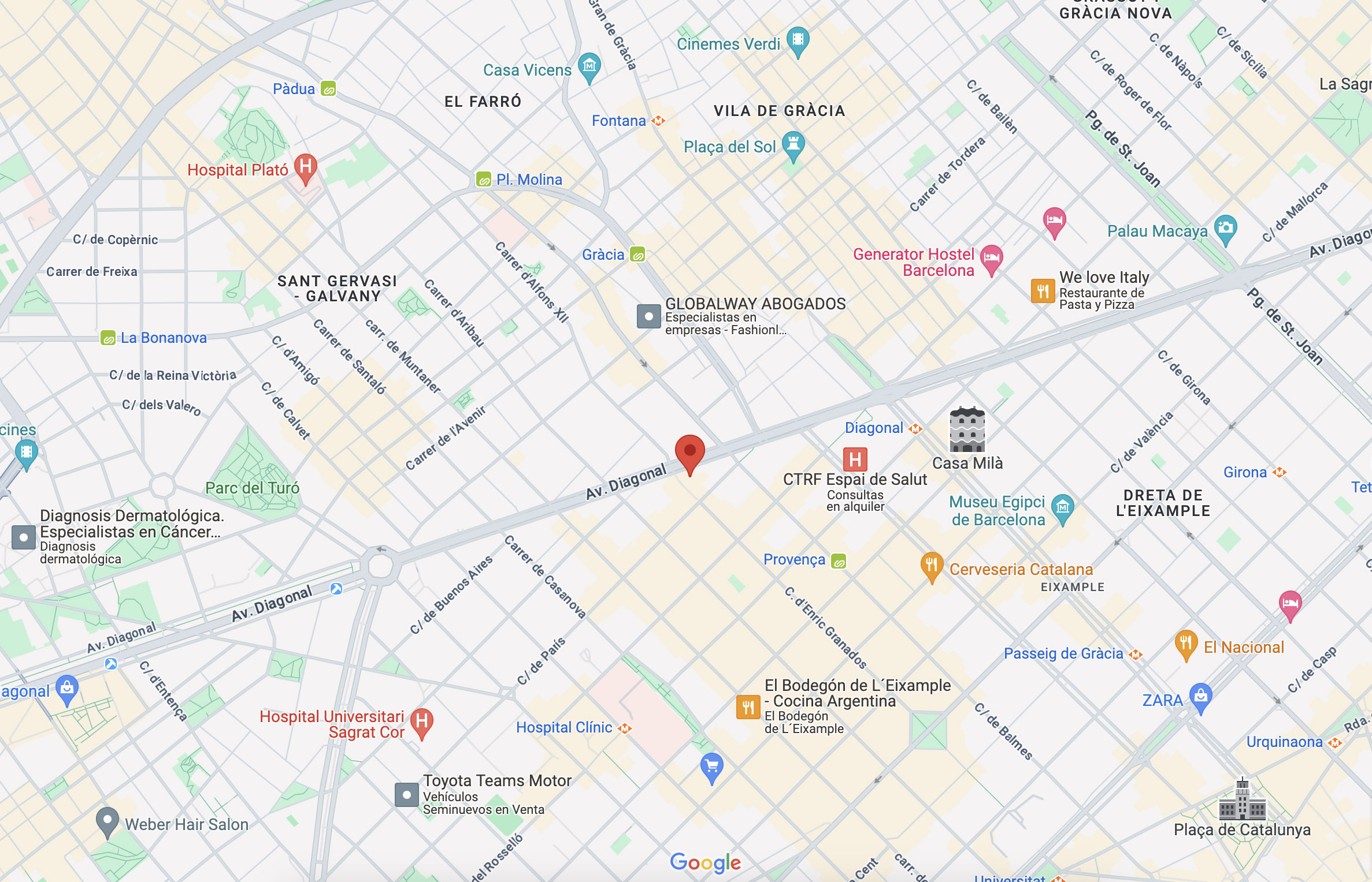GG Real Estate Barcelona Office Location