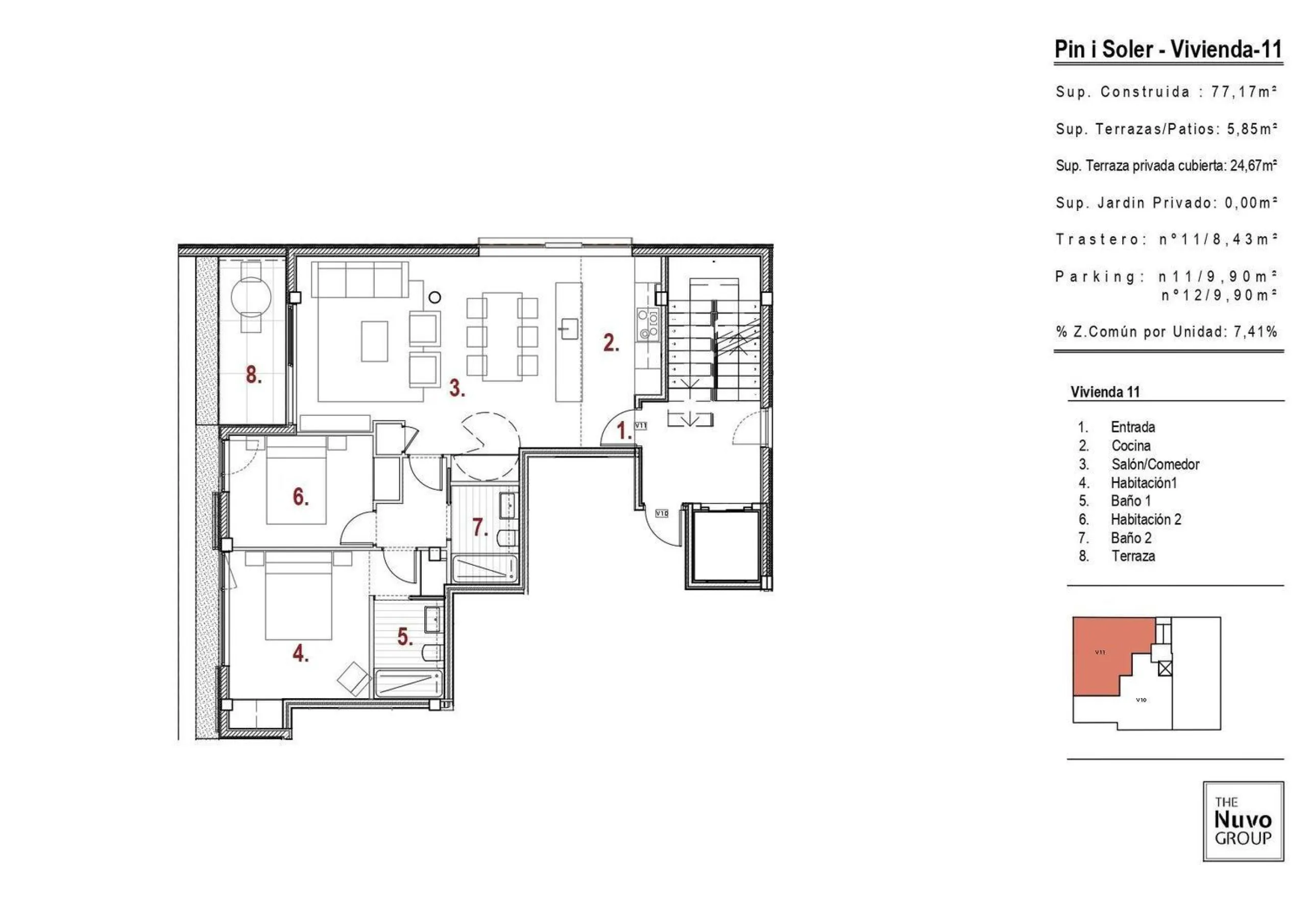 New-Build Penthouse with Private Terrace in Bellaterra, Barcelona