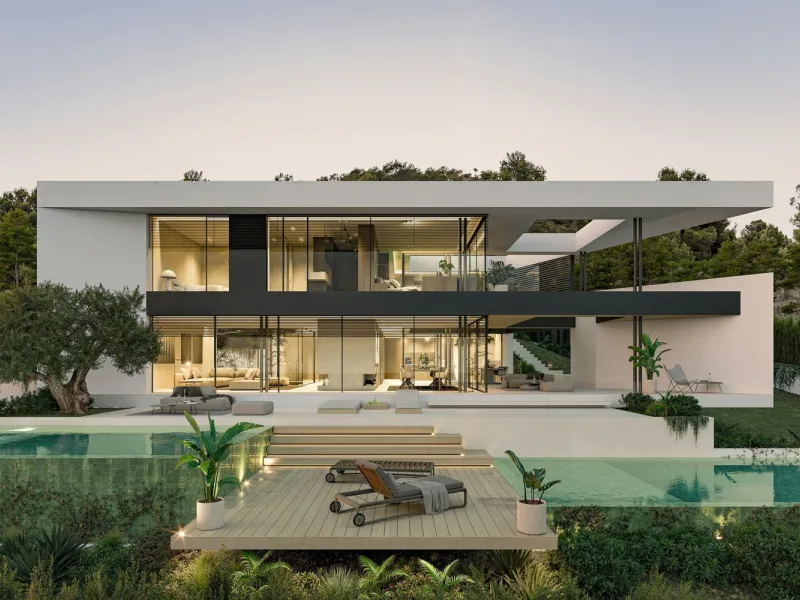 Luxury Villa Under Construction in Premia de Dalt, Barcelona