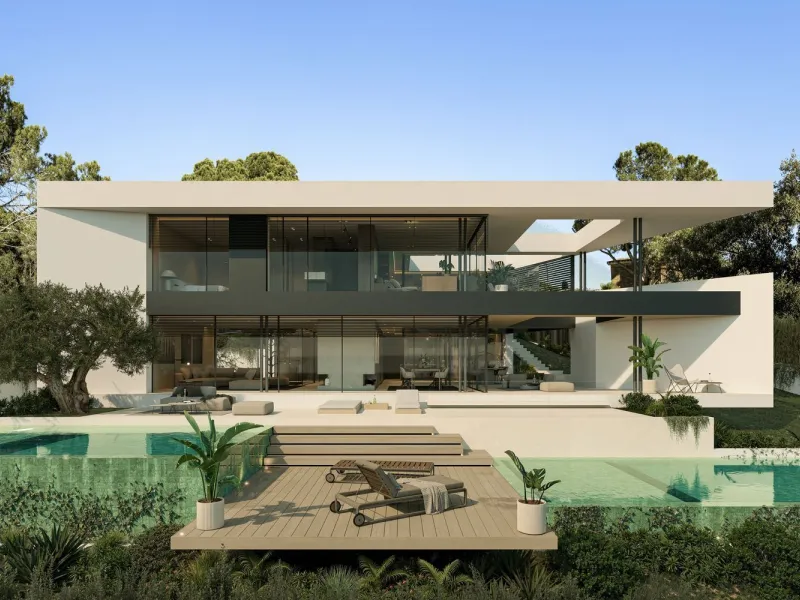 Luxury Villa Under Construction in Premia de Dalt, Barcelona