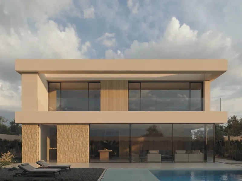 New Villa with Private Pool by the Sea in Premia de Mar, Barcelona