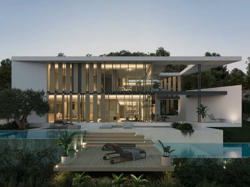 Luxury Villa Under Construction in Premia de Dalt, Barcelona